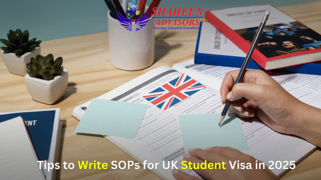 Tips to Write SOPs for UK Student Visa in 2025 - Shaheen Advisor - 2025