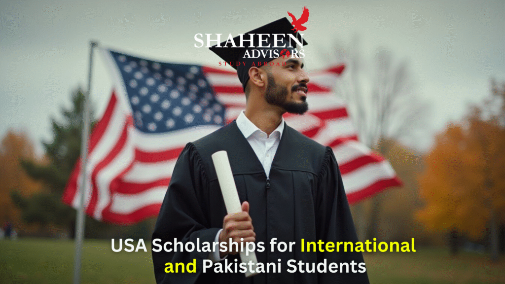 USA Scholarships for International and Pakistani Students - Shaheen Advisor - 2025